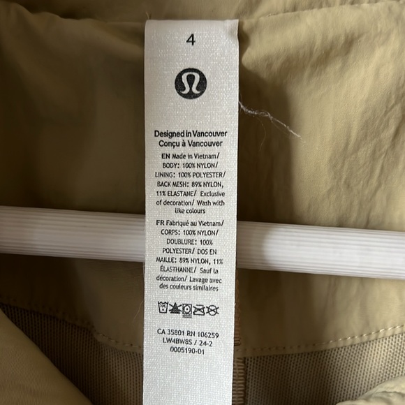 Lululemon Always Effortless Jacket, Size Small 
Color Trench - Picture 4 of 9